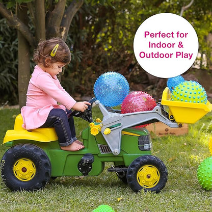Edushape Sensory Ball for Baby - 7" Transparent Pink, Enhances Gross Motor Skills for Kids 6 Months & Up