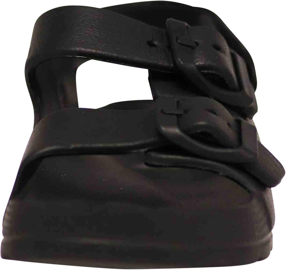 Norty 2-Strap Slide Sandal for Kids - Black Strap