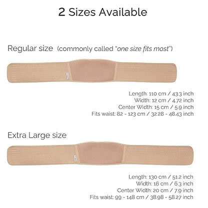 NeoTech Care Adjustable Maternity Belt - Light and Breathable Pregnancy Belly Support Band for Pregnant Women (Beige, Regular Size)