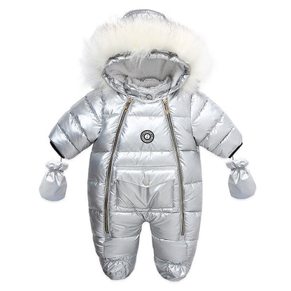 Newborn Children's Rompers Thickened And Warm