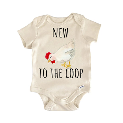 New To The Coop Chicken Feed Baby Gift Baby Bodysuit