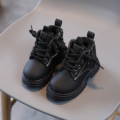 Baby Soft Bottom Short Boots High-top With Velvet Thickening Thermal Cotton Shoes