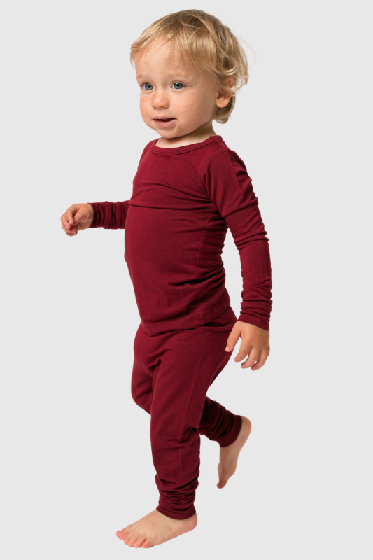 The Gentle Pajamas in Burgundy