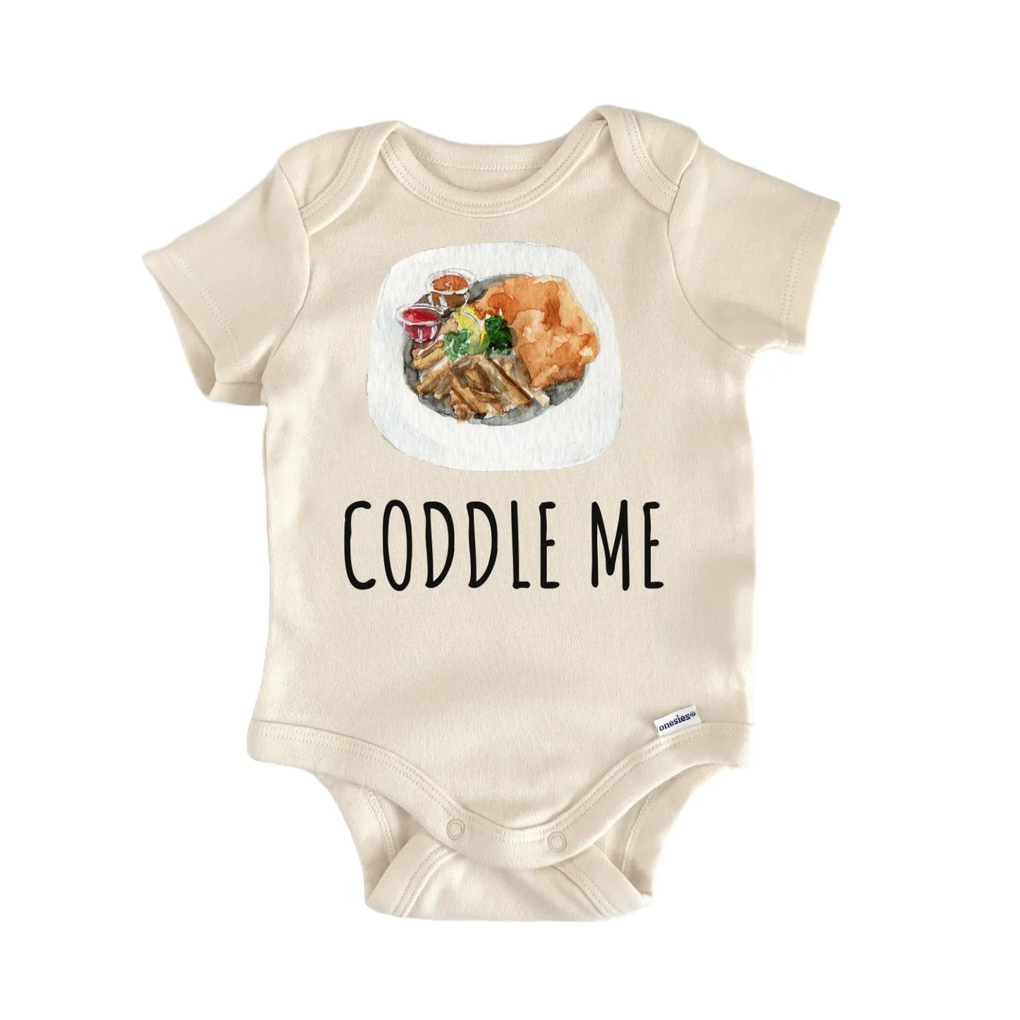 Fish and Chips England Seafood Cod Baby Gift Baby Bodysuit