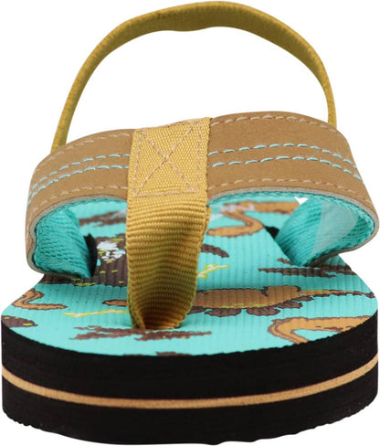 Norty Toddler Flip Flops for Kids Baby Boys Girls Elastic