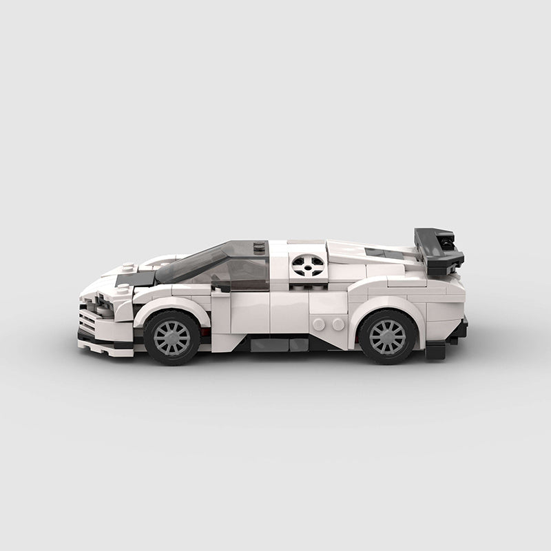 Built-up Block Series 8-grid Racing Model