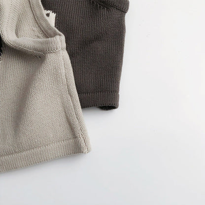 Spring And Autumn Vest Sleeveless Jacquard Knitted Cotton