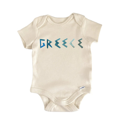 Greece Greek Font Baby Gift Baby Bodysuit