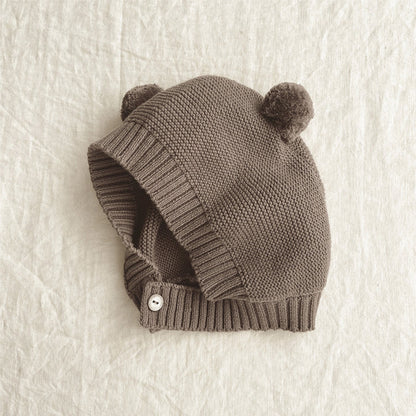 Children's Fart Clothes Romper With Bear Hat