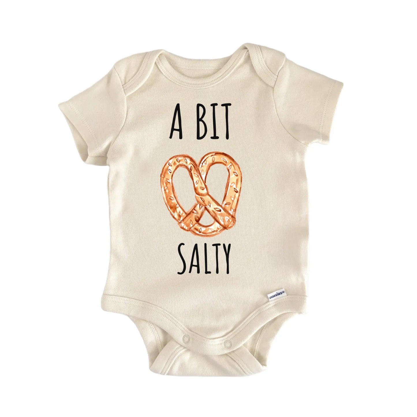 A Bit Salty Pretzel Oktoberfest Snack Newborn Gift Baby Bodysuit
