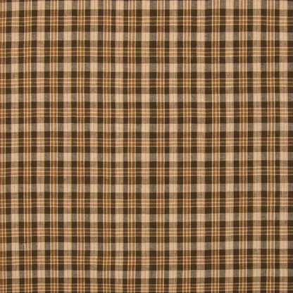 Brown Plaid Ruffle Nursing Pillow Cover
