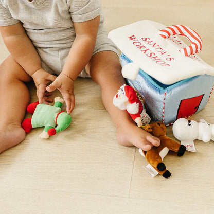 My First Christmas Santa's Workshop Playset with 4-Count Sensory Toys