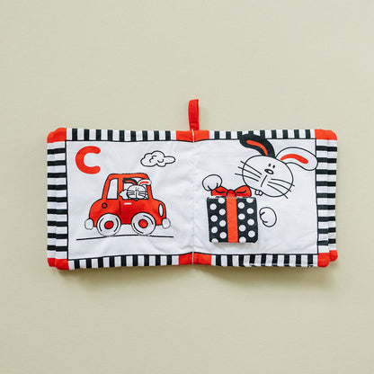 Soft Cloth Book of ABCs — High Contrast Black, White, Red