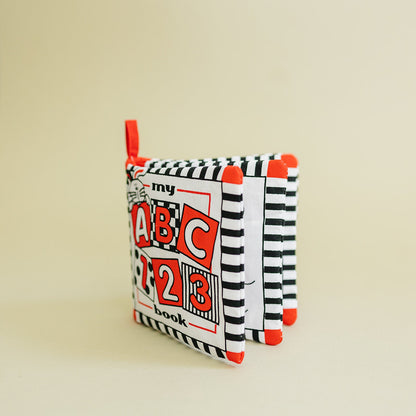 Soft Cloth Book of ABCs — High Contrast Black, White, Red