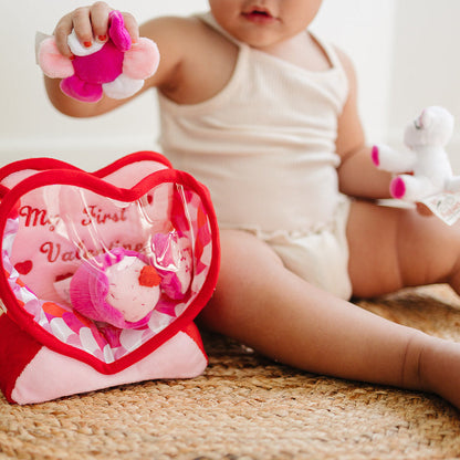 Valentine's Day Fill & Spill Playset with 4-Count Sensory Toys
