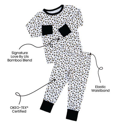 Allie Leopard Bamboo 2-Piece Long Sleeve Set