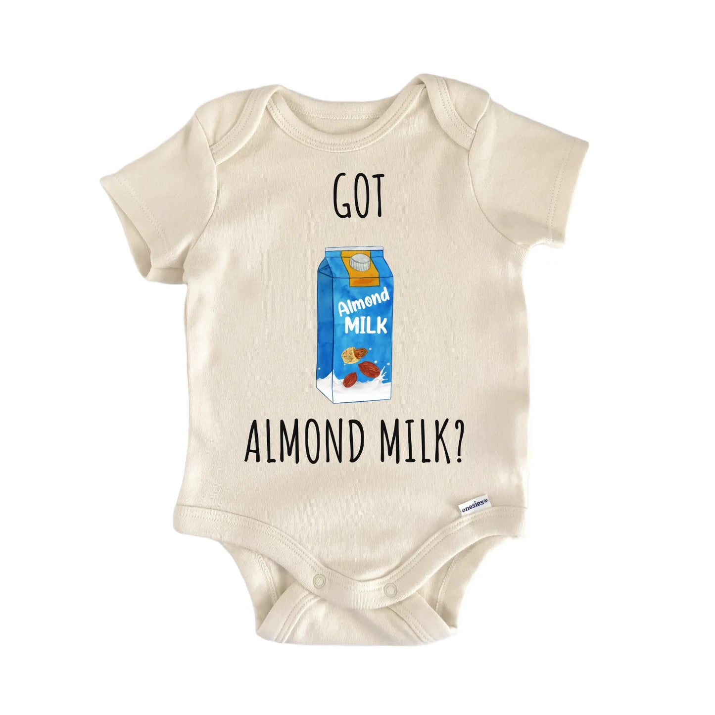 Almond Milk Drink Nuts Baby Gift Baby Bodysuit