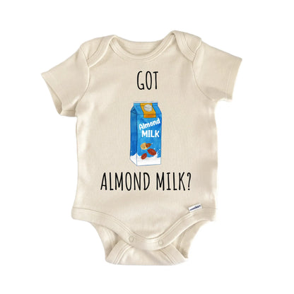 Almond Milk Drink Nuts Baby Gift Baby Bodysuit