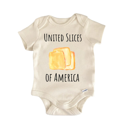 American Cheese Lover Foodie Sandwich Burger Newborn Gift Baby Bodysuit