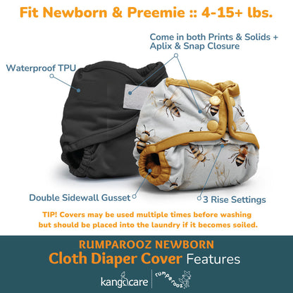 Rumparooz Newborn Cloth Diaper Covers - Poppy