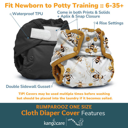 Rumparooz One Size Cloth Diaper Covers - Castle