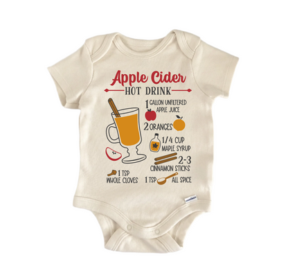 Apple Cider Hot Drink Newborn Baby Onesie® Onesie®
