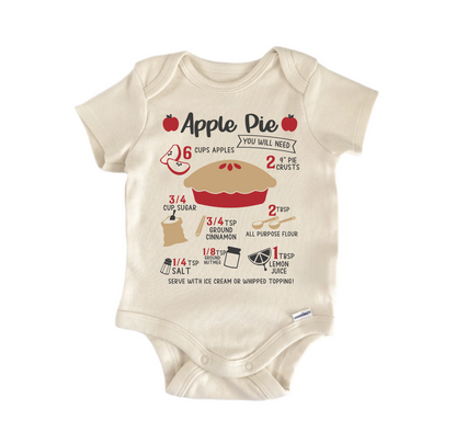 Apple Pie Recipes Baking Newborn Baby Onesie® Onesie®