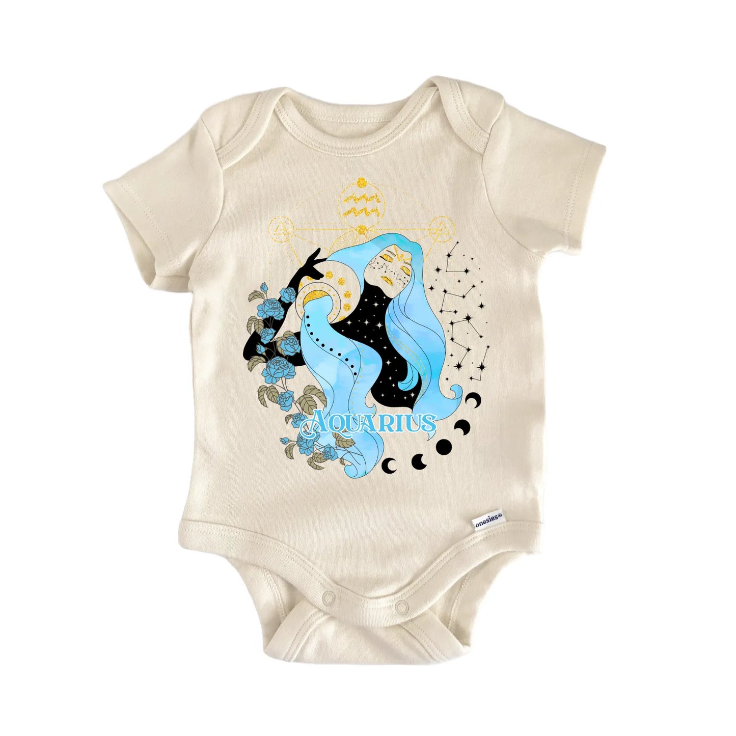 Aquarius Astrology Zodiac Signs Baby Gift Baby Bodysuit