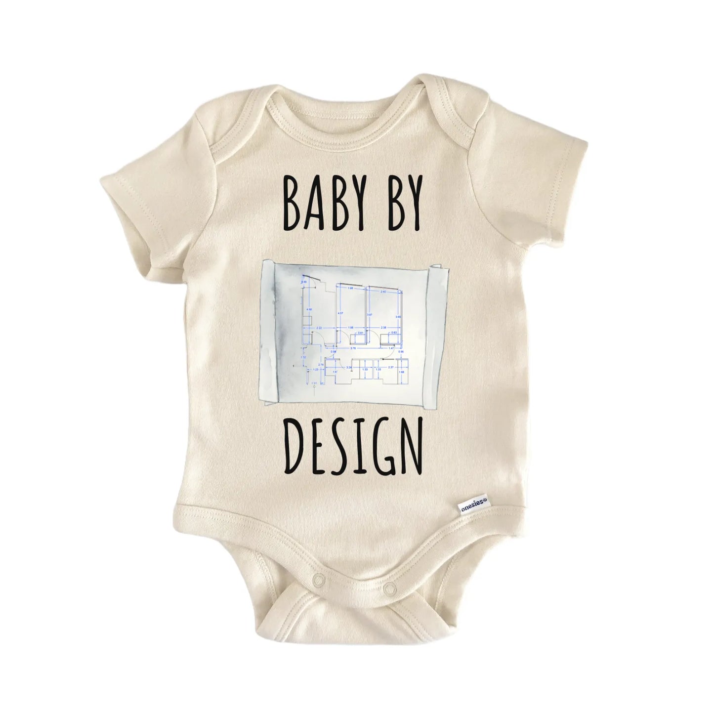Architecture Architect Engineer Blue Prints Baby Gift Baby Bodysuit