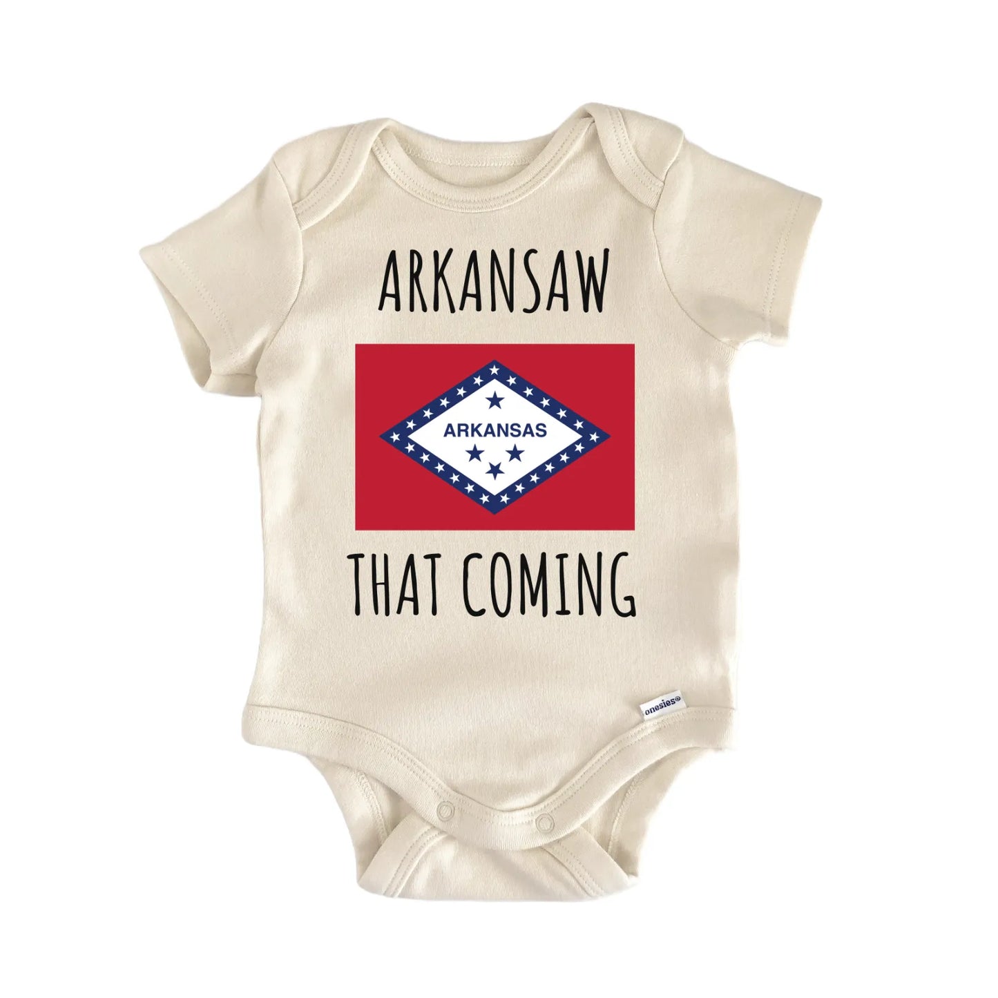 Arkansas State Flag Baby Gift Baby Bodysuit