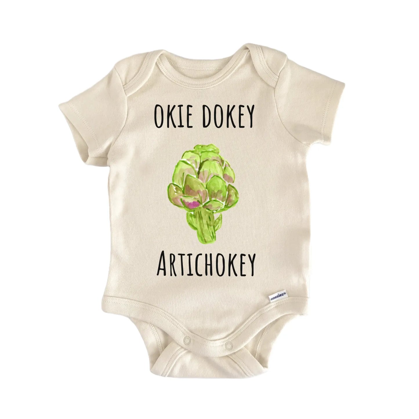 Artichoke Vegetable Plant Vegan Newborn Gift Baby Bodysuit