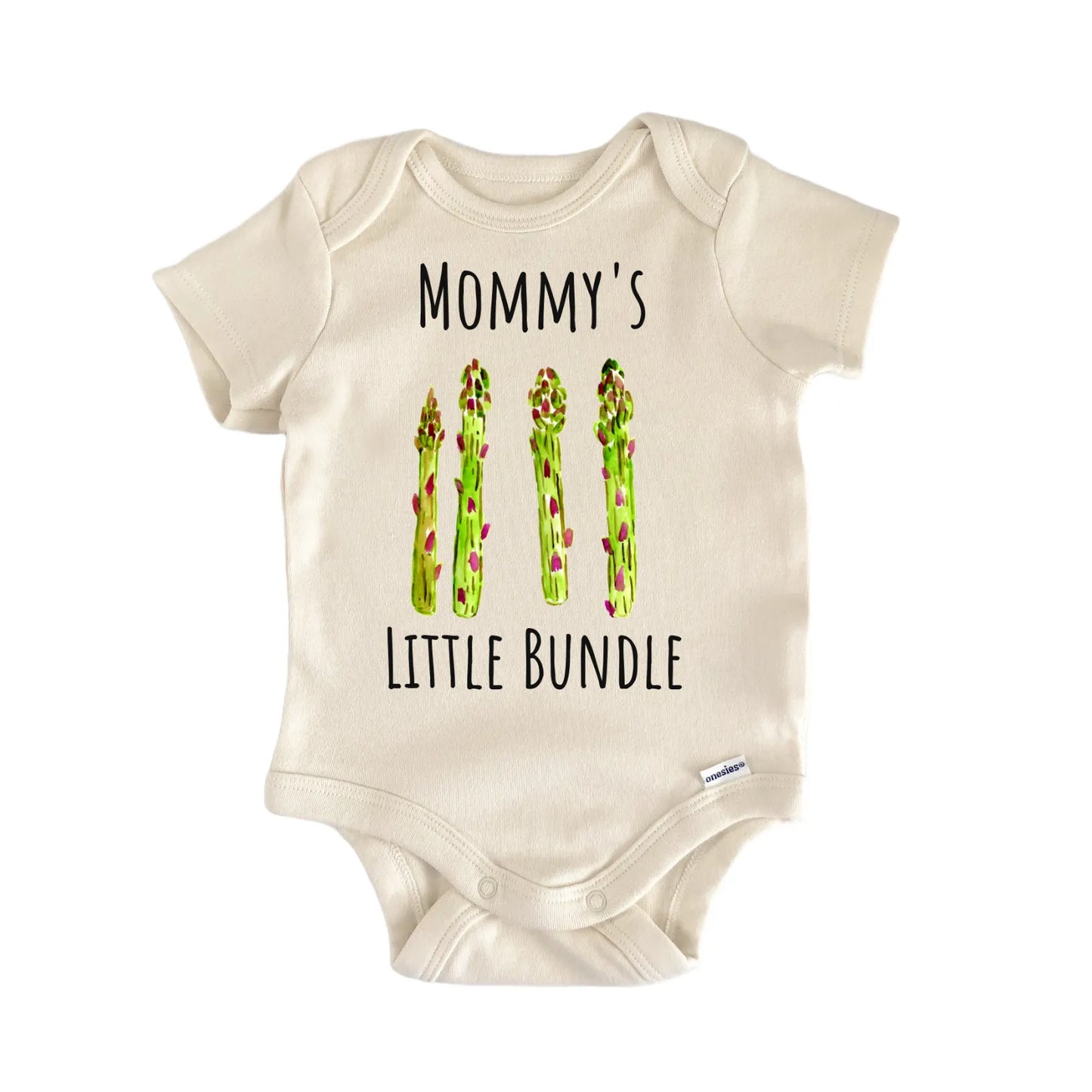 Asparagus Bundle Vegetable Vegan Newborn Gift Baby Bodysuit