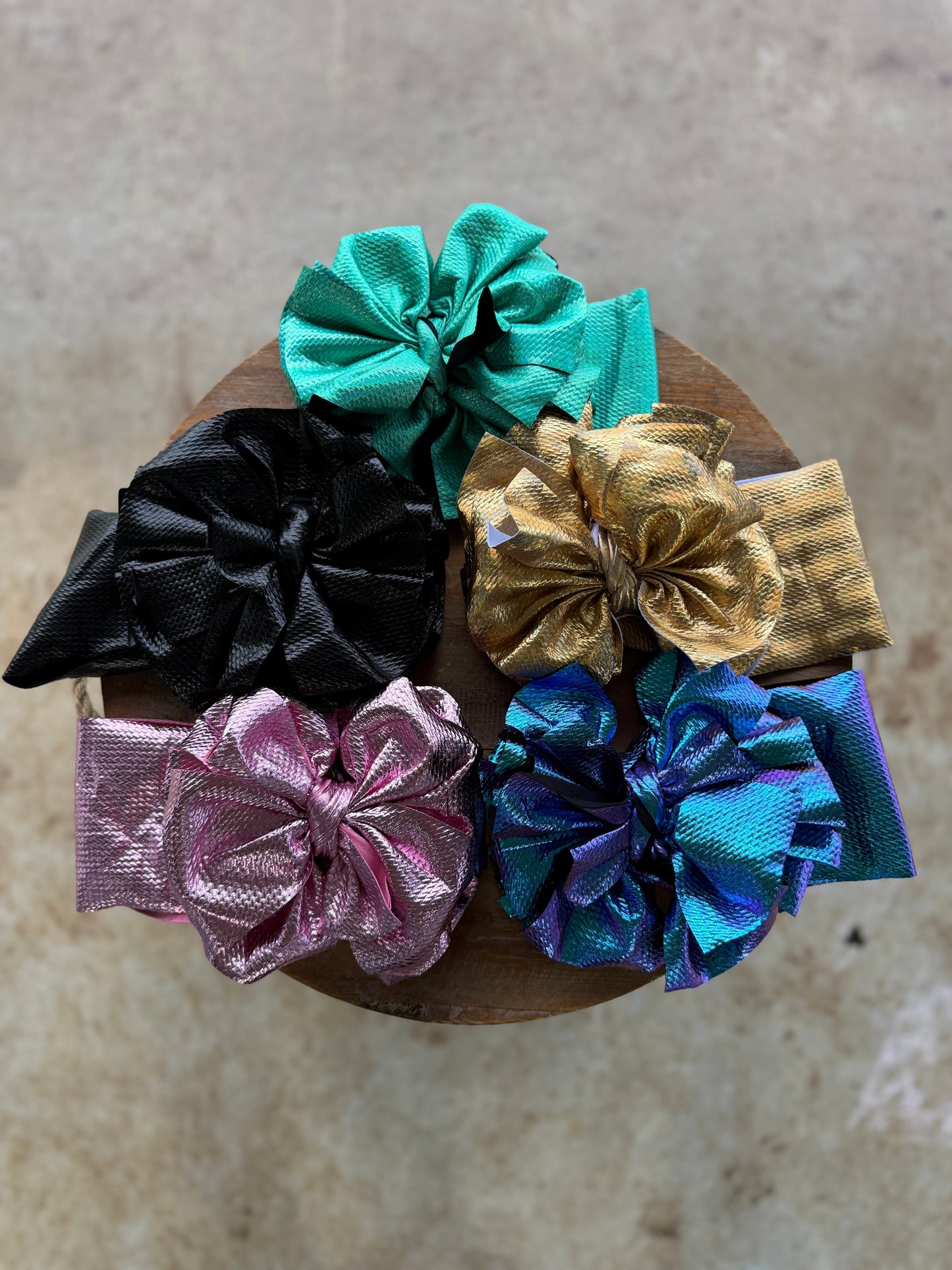 Metallic Messy Headwraps