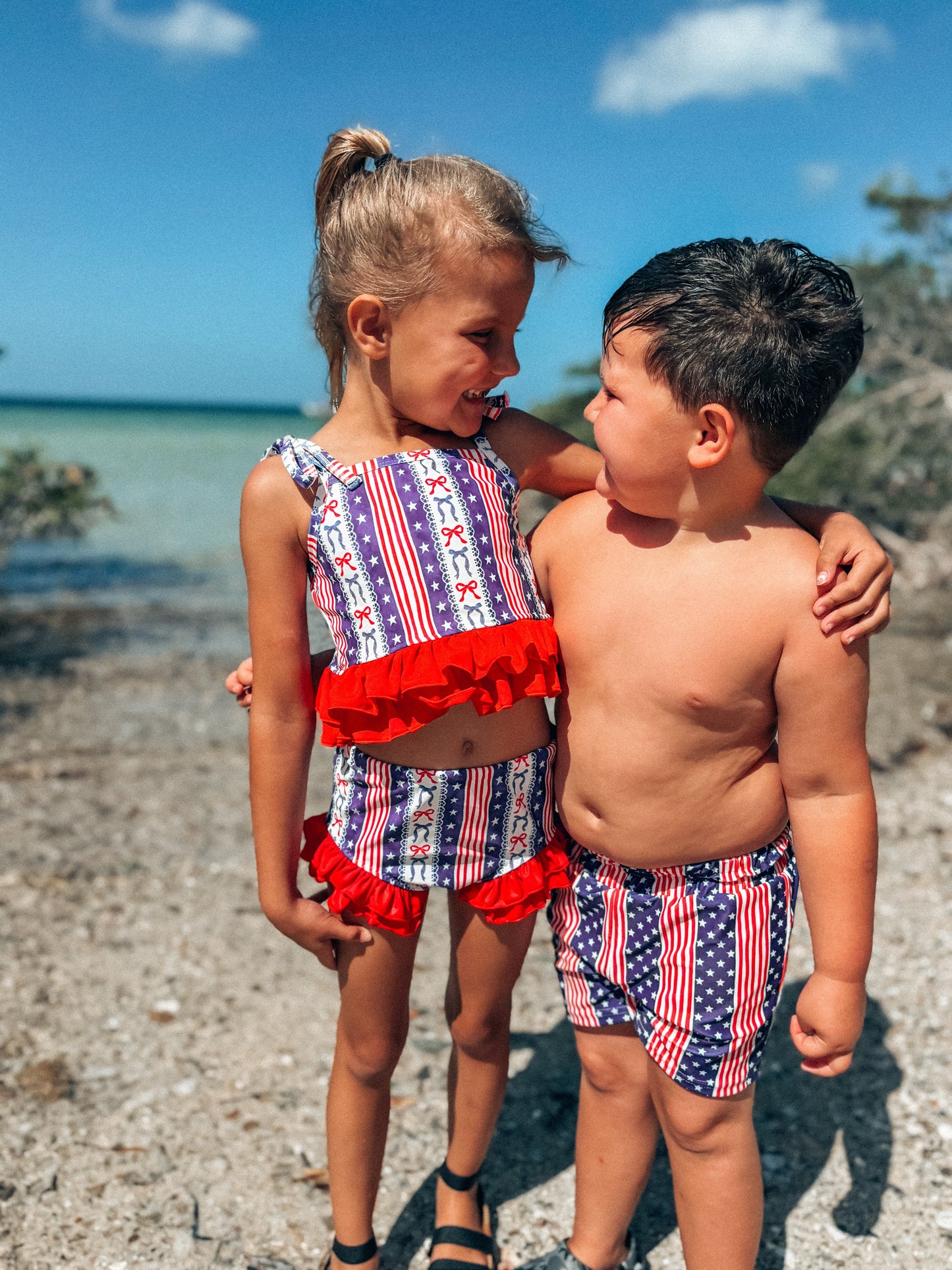 Stars and Stripes Swim Trunks (FINAL SALE)