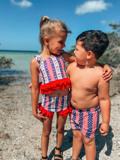 Stars and Stripes Swim Trunks (FINAL SALE)