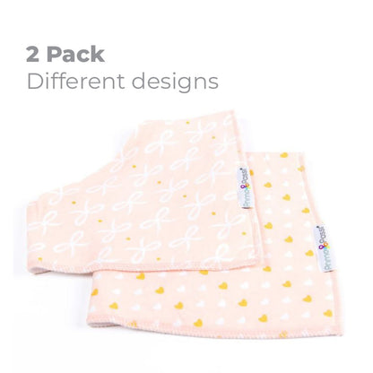 Primo Passi Bandana Bib, Hearts & Bows