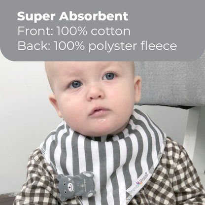 Primo Passi Bandana Bibs, Elephant Stripes