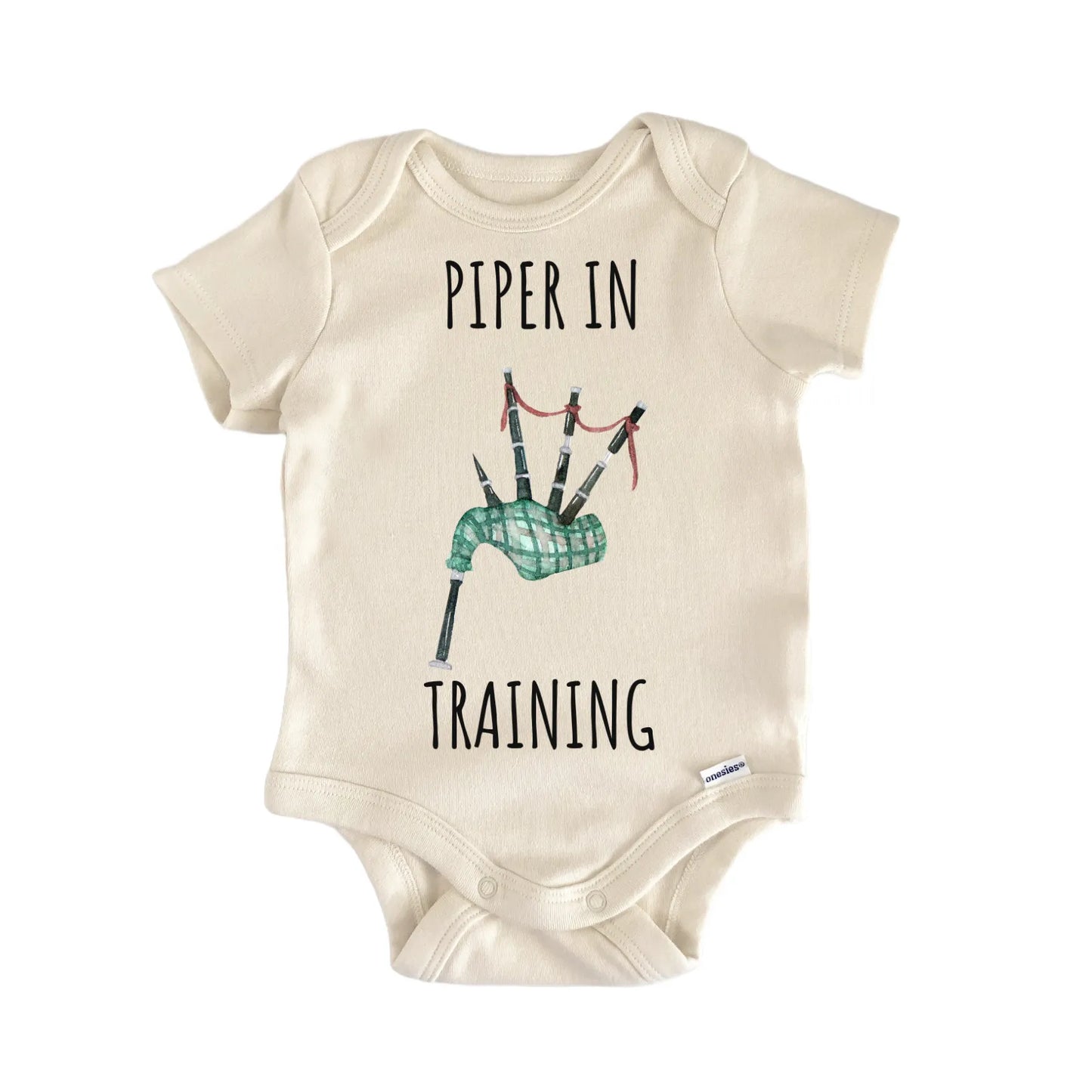 Bagpipes In Training Scotland Baby Gift Baby Bodysuit