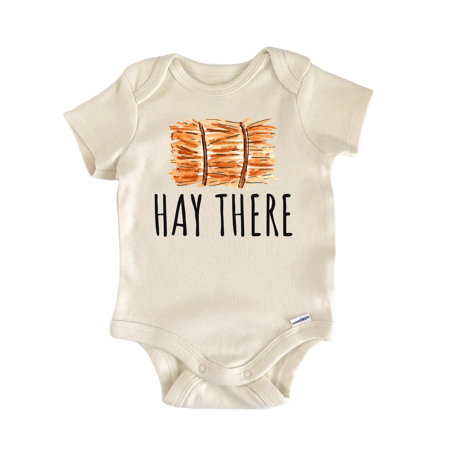 Bale Of Hay Farmer Farm Newborn Gift Baby Bodysuit