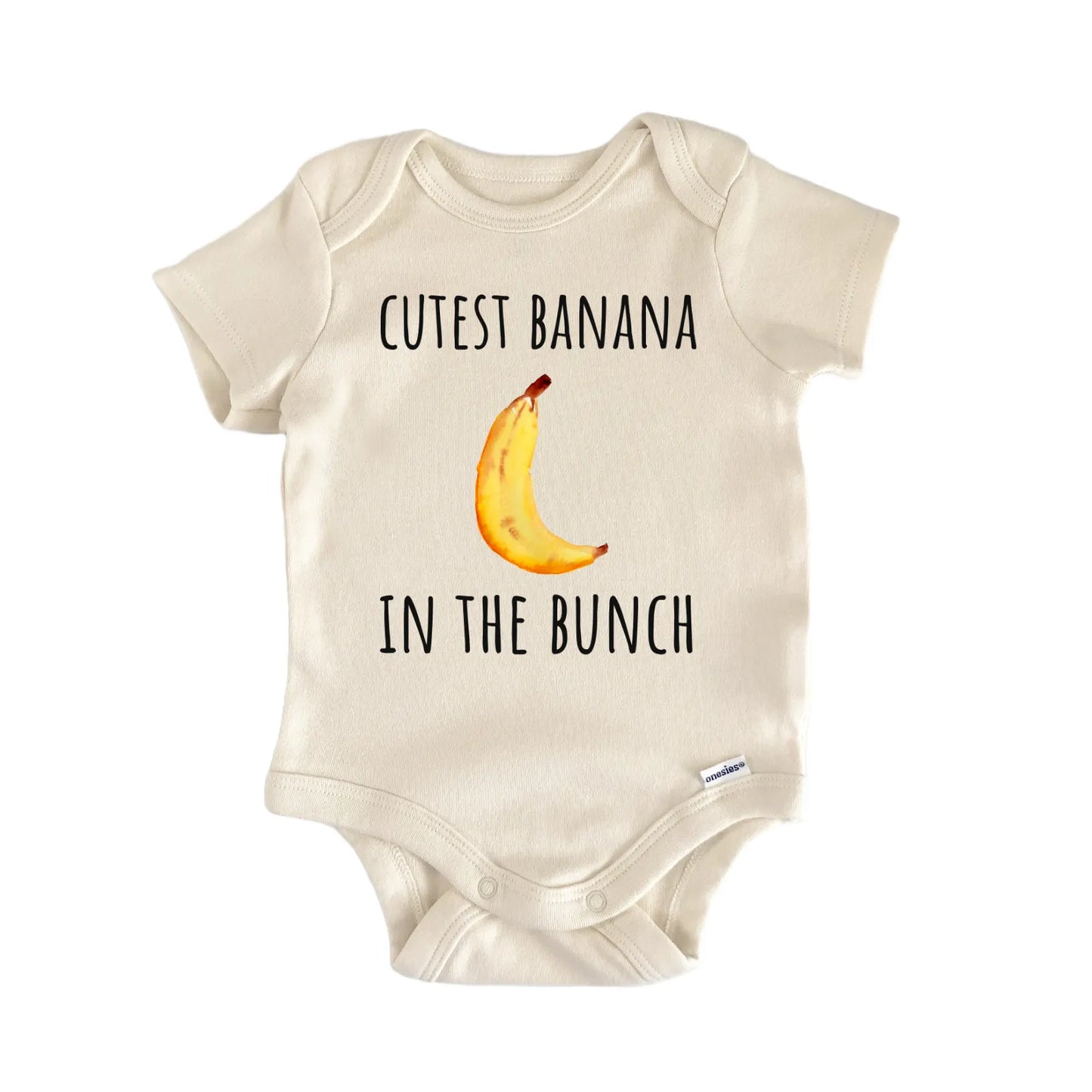Banana Bunch Fruit Foodie Newborn Gift Baby Bodysuit