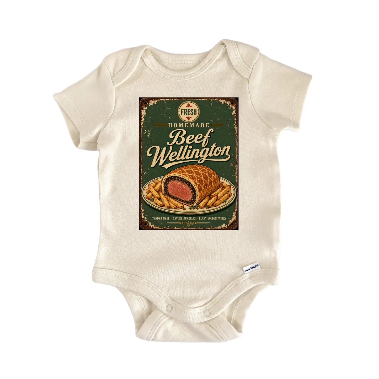 Beef Wellington Steak Foodie Baby Gift Baby Bodysuit