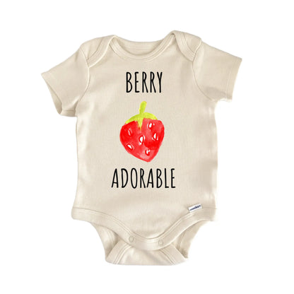 Berry Adorable Strawberry Fruit Baby Gift Baby Bodysuit