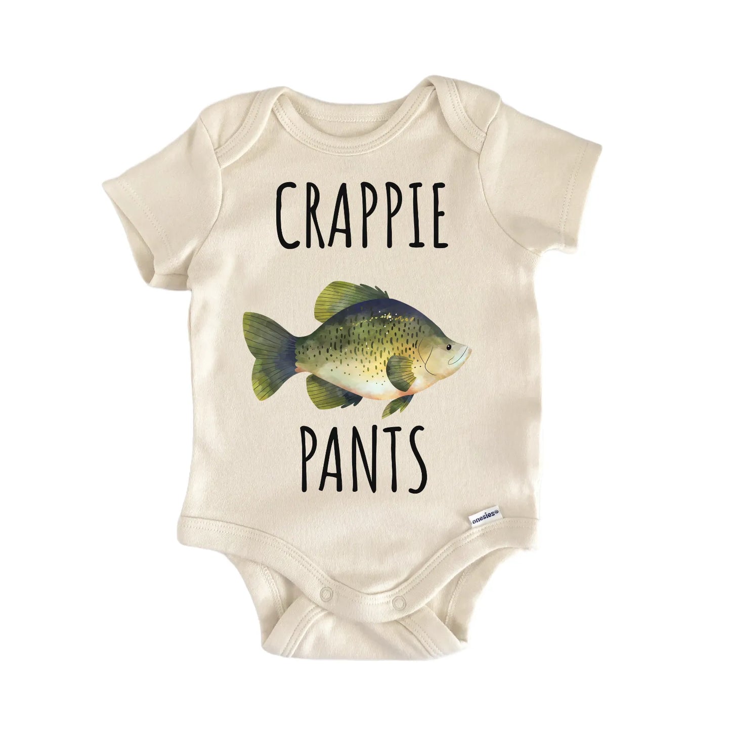 Black Crappie Fish Freshwater Fishing Baby Gift Baby Bodysuit