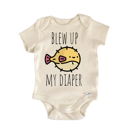 Blowfish Puffer Fish Puff Newborn Baby Onesie® Onesie®
