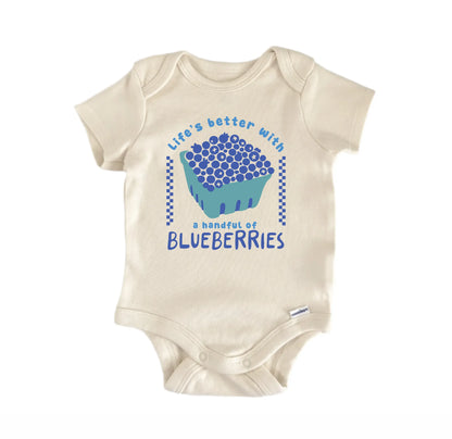 Blueberries Fruit Retro Newborn Baby Onesie® Onesie®