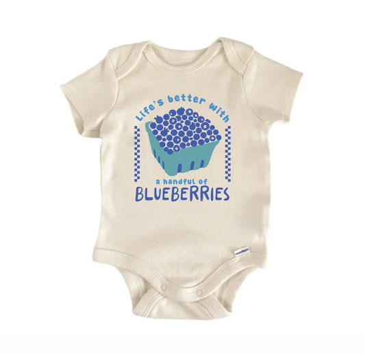 Blueberries Fruit Retro Newborn Baby Onesie® Onesie®