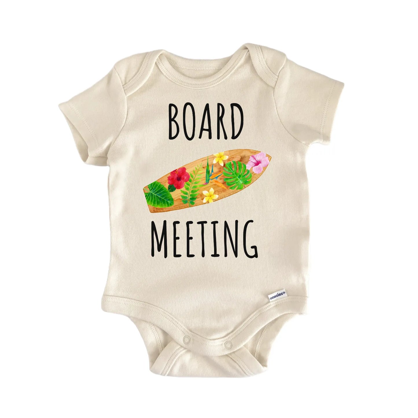 Board Meeting Surfboard Surfing Baby Gift Baby Bodysuit