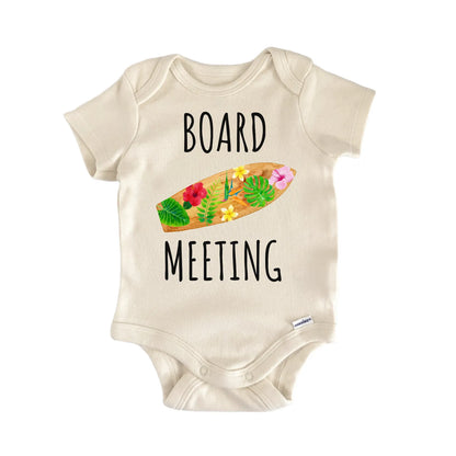 Board Meeting Surfboard Surfing Baby Gift Baby Bodysuit