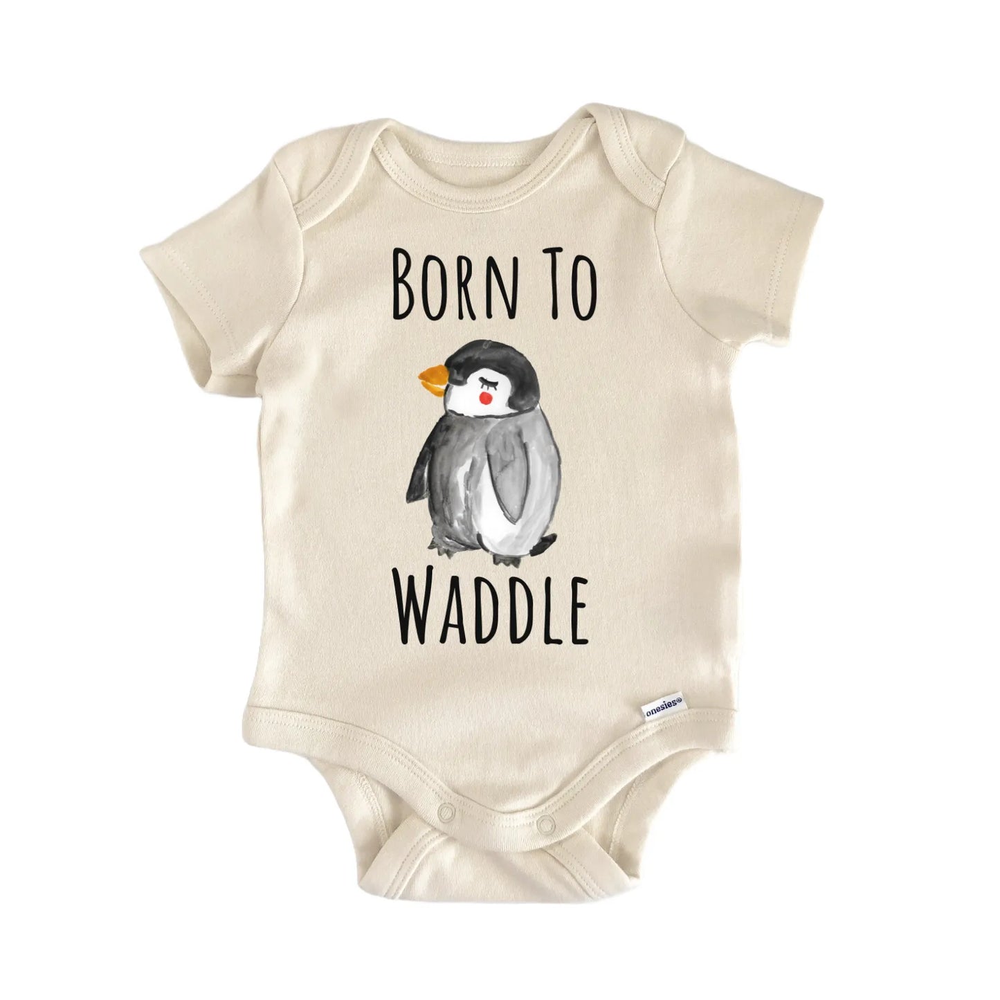 Born To Waddle Penguin Ice Infant Gift Baby Bodysuit