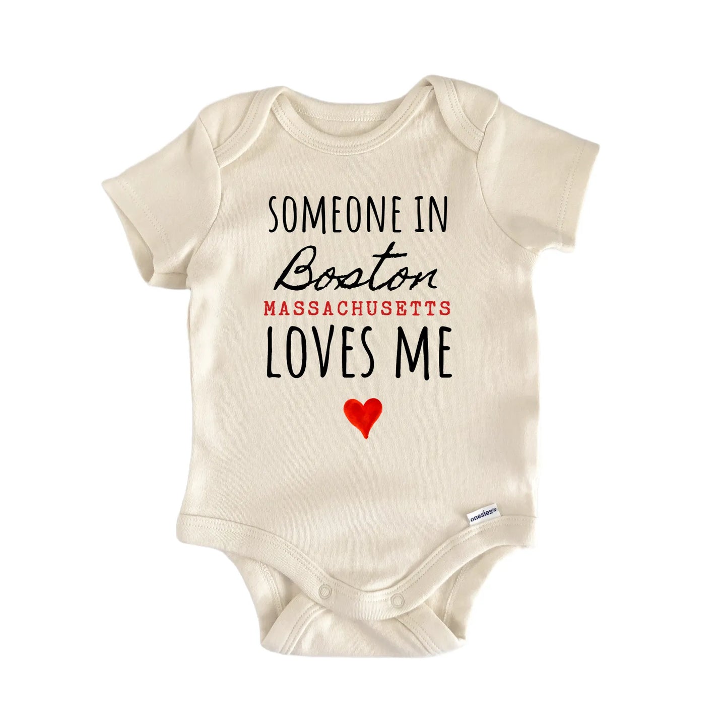Boston Massachusetts Baby Gift Baby Bodysuit